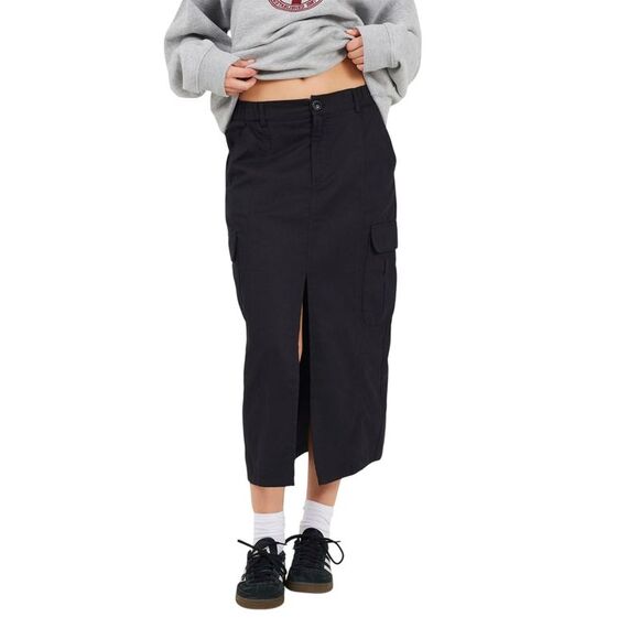 Brave Soul Dresses & Skirts - Brave Soul Womens/Ladies Denim Cargo Pocket Midi Skirt / Black